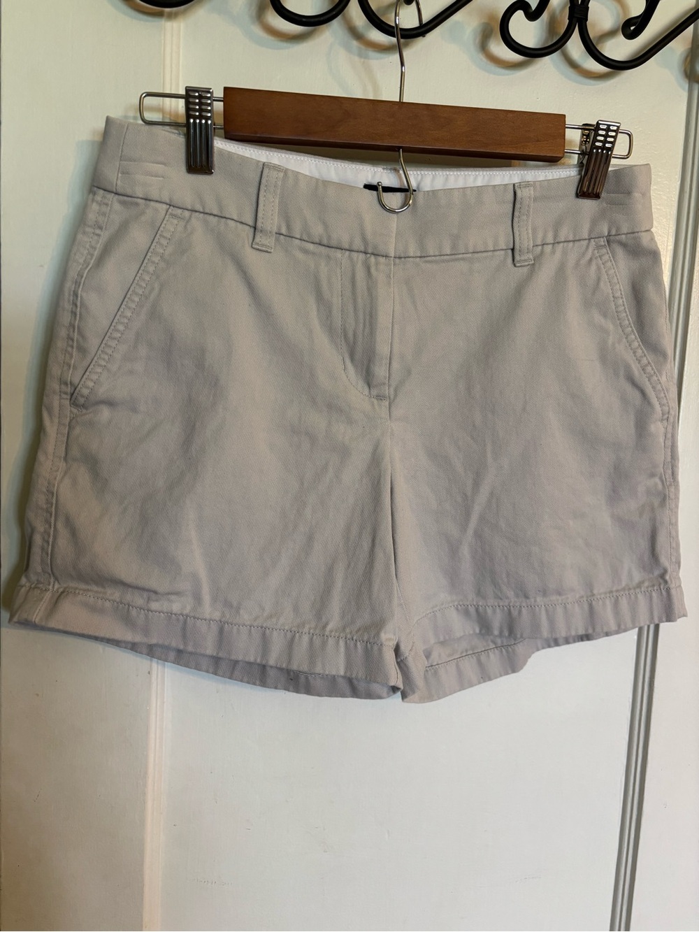 Classic Women's Cotton Blend Shorts - Light Gray J. Crew